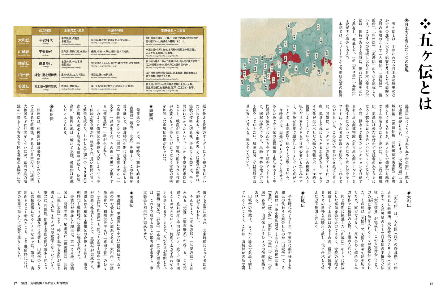 五ヶ伝とは
